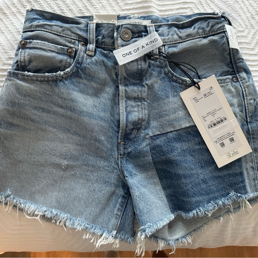 Moussy Vintage Blue Denim Shorts